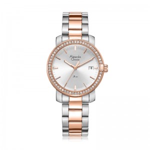 Alexandre Christie AC 2B23 Silver Rosegold LDBTRSL2